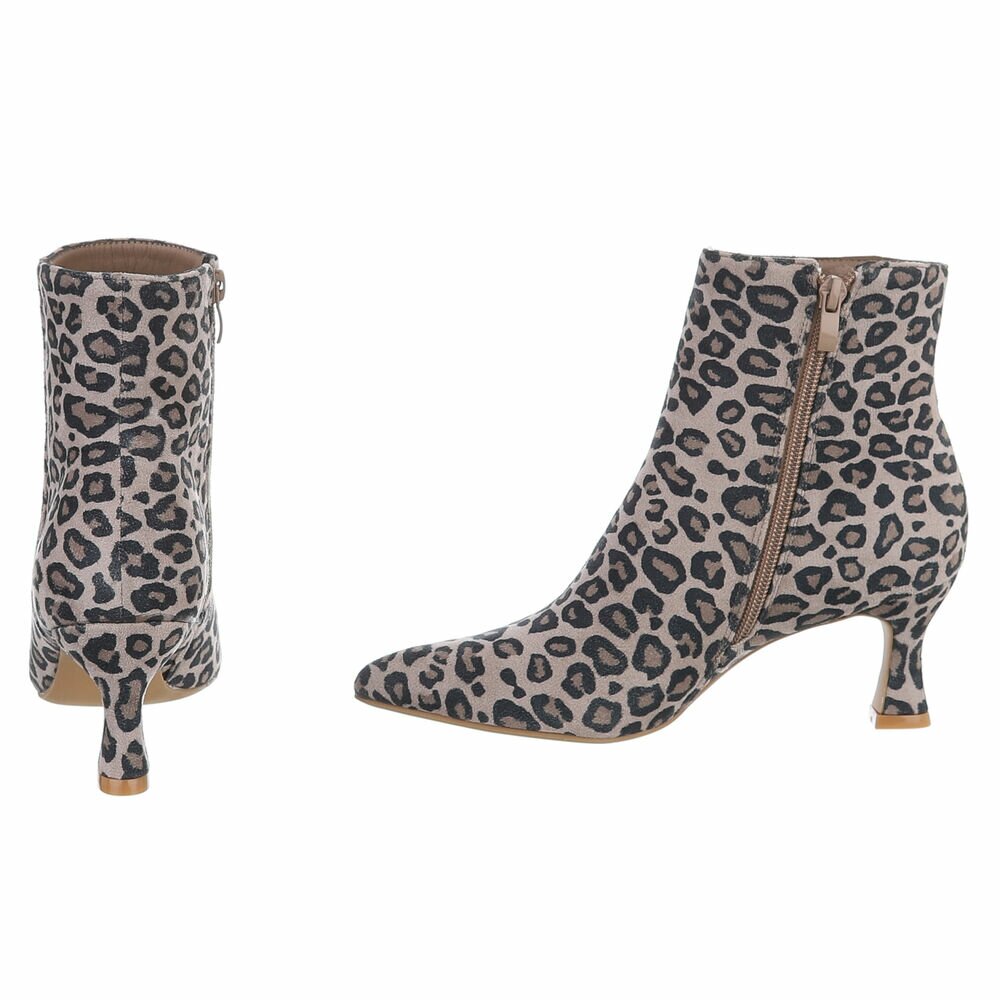 Cizme clasice - imprimeu leopard dama
