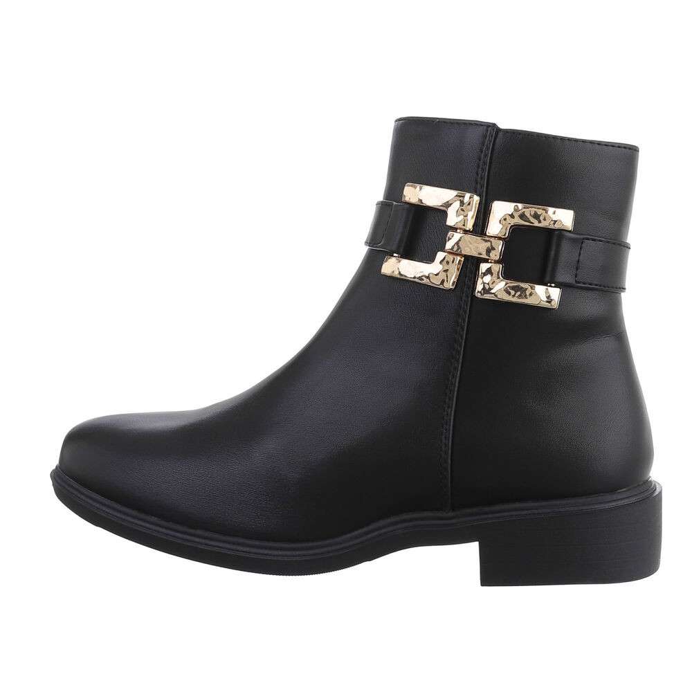 Cizme clasice fara toc - negru dama