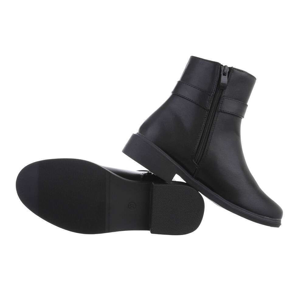 Cizme clasice fara toc - negru dama