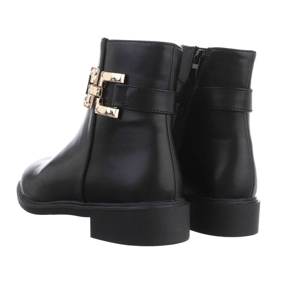 Cizme clasice fara toc - negru dama