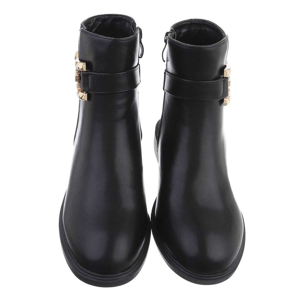 Cizme clasice fara toc - negru dama