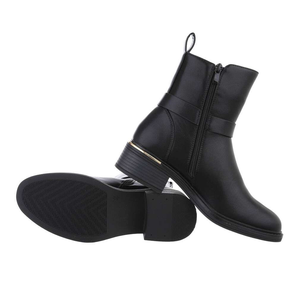 Ghete toamna fara toc - negru dama