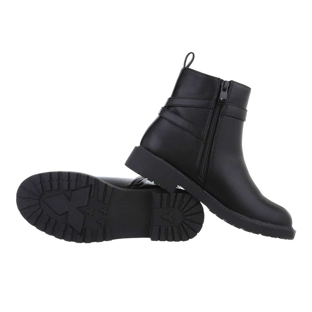 Ghete toamna fara toc - negru dama