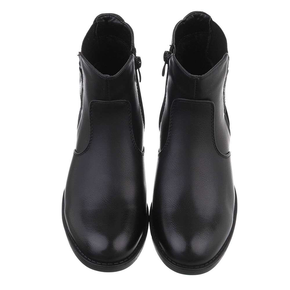 Cizme clasice fara toc - negru dama
