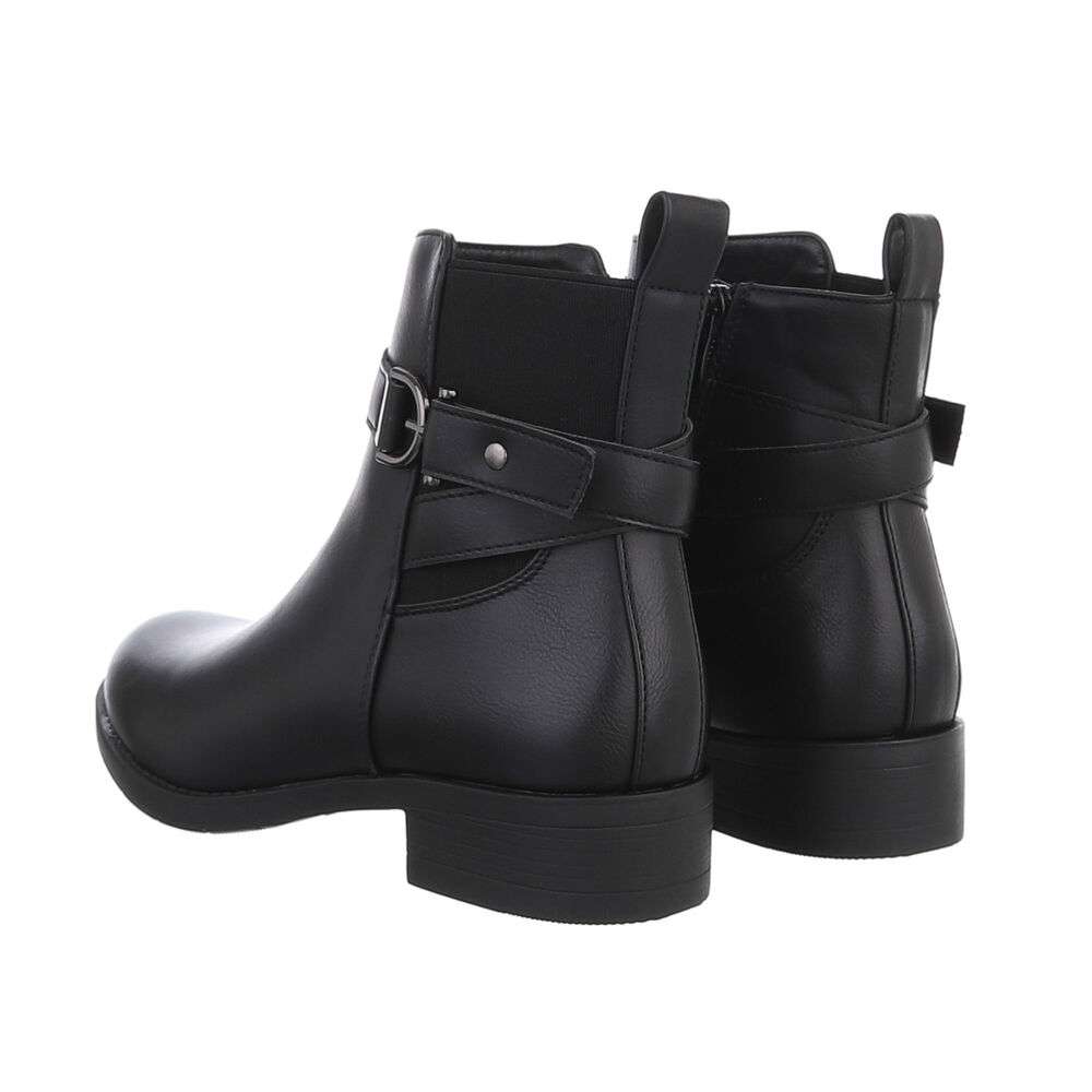 Cizme clasice fara toc - negru dama