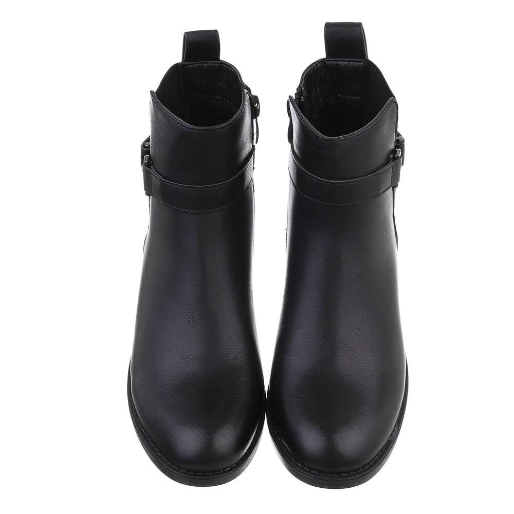 Cizme clasice fara toc - negru dama