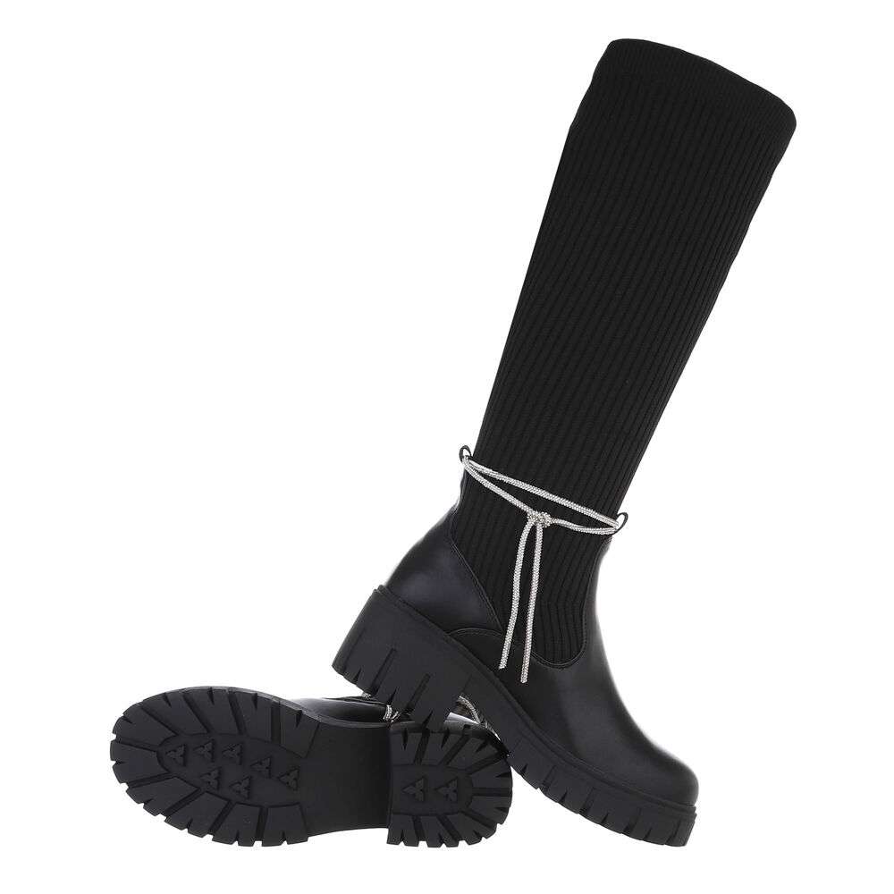 Cizme clasice - negru dama