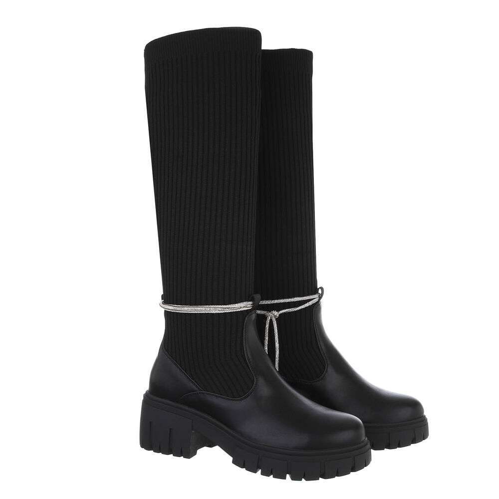 Cizme clasice - negru dama