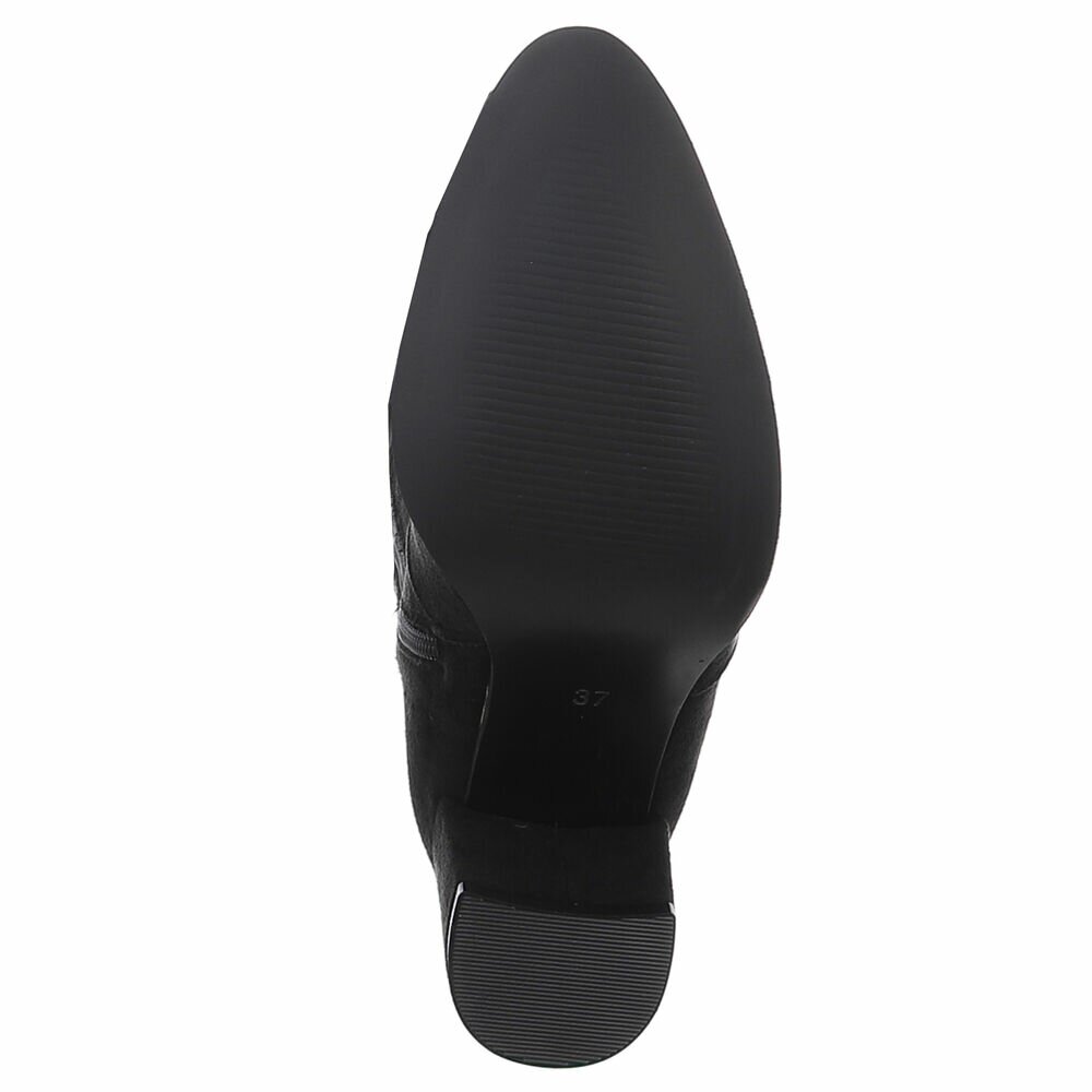 Cizme cu toc inalt - blacksuede dama