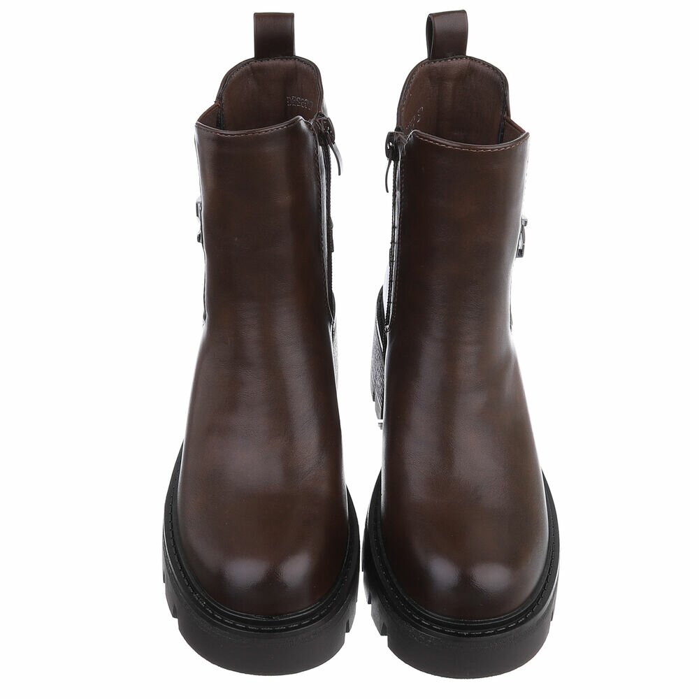 Ghete toc mic gros - brownpu dama