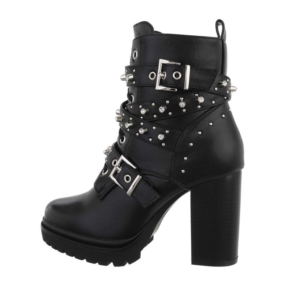 Botine cu tinte - negru dama