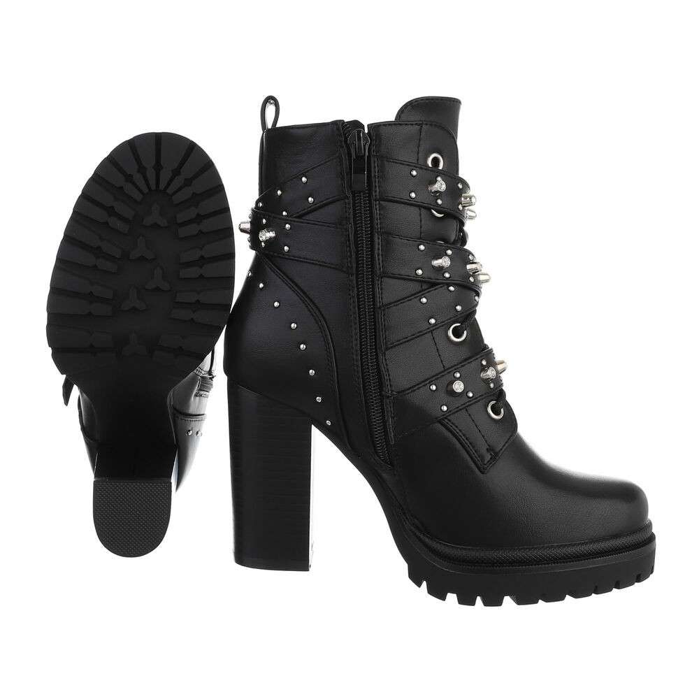 Botine cu tinte - negru dama