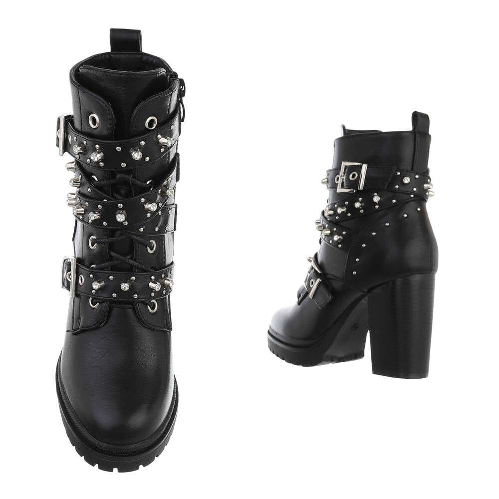 Botine cu tinte - negru dama