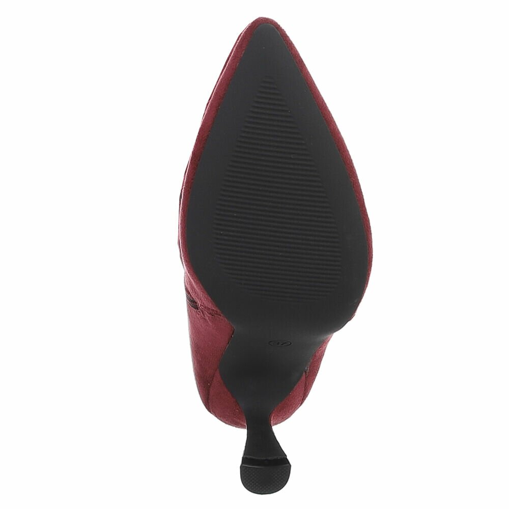 Cizme cu toc inalt - winesuede dama