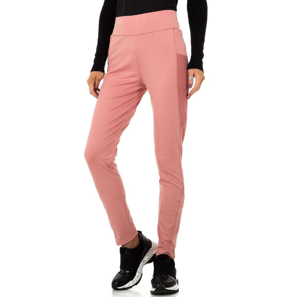 Pantaloni sport - roz pudrat dama