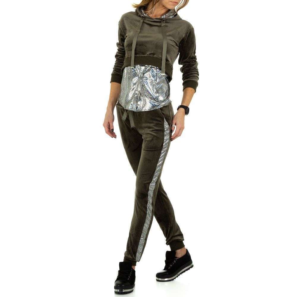 Compleu - Emma & Ashley verde military dama