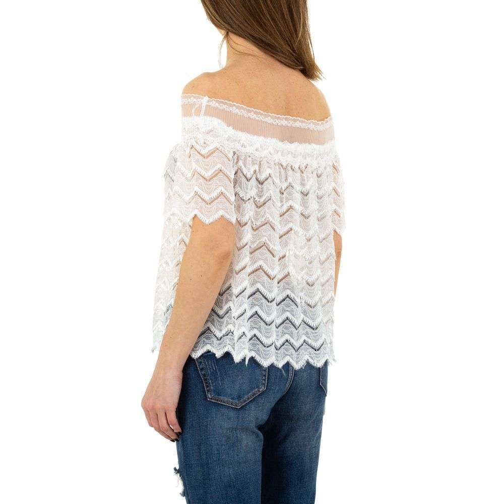 Bluza cu umerii goi - Mc Lorene alb dama