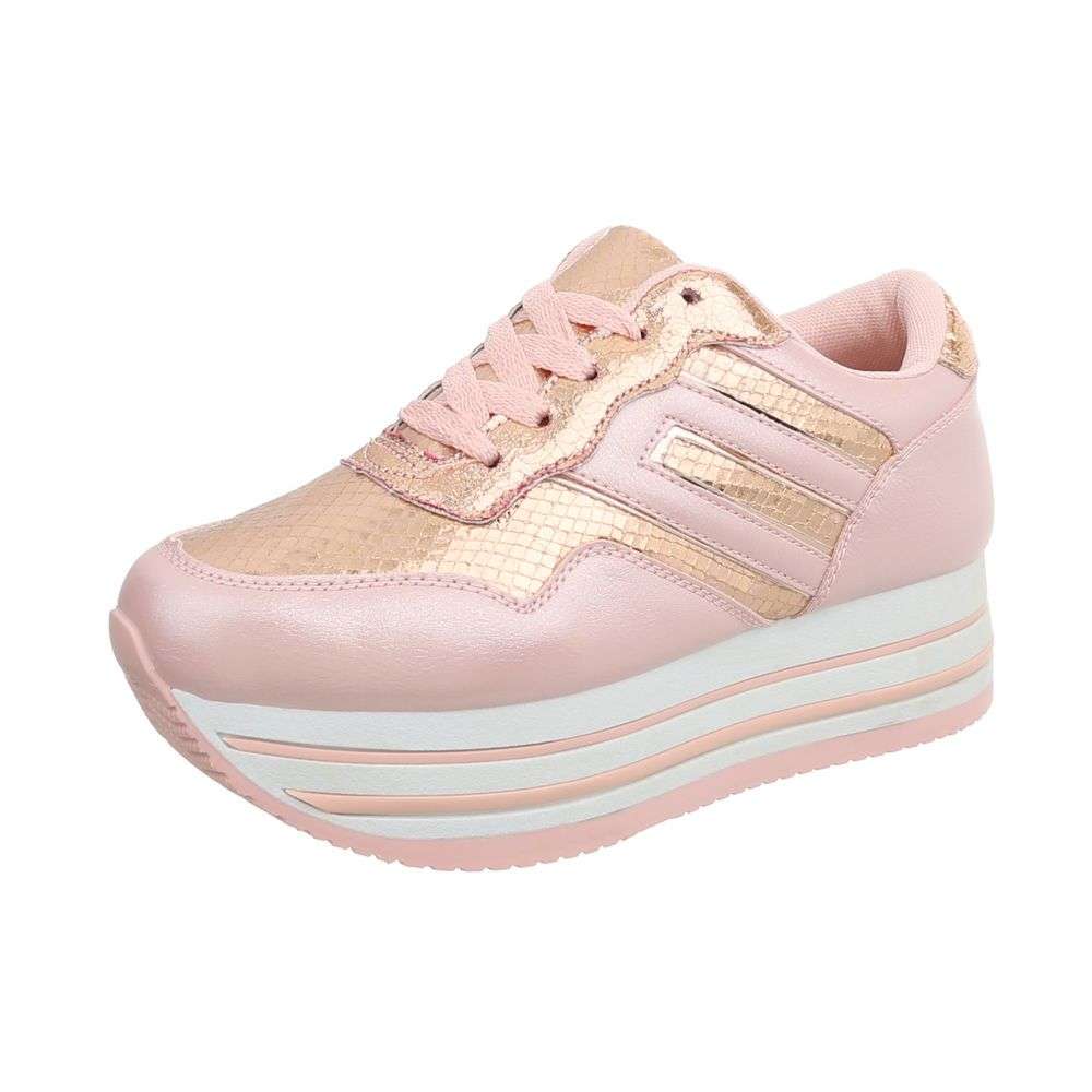 Pantofi sport platforma - roz dama