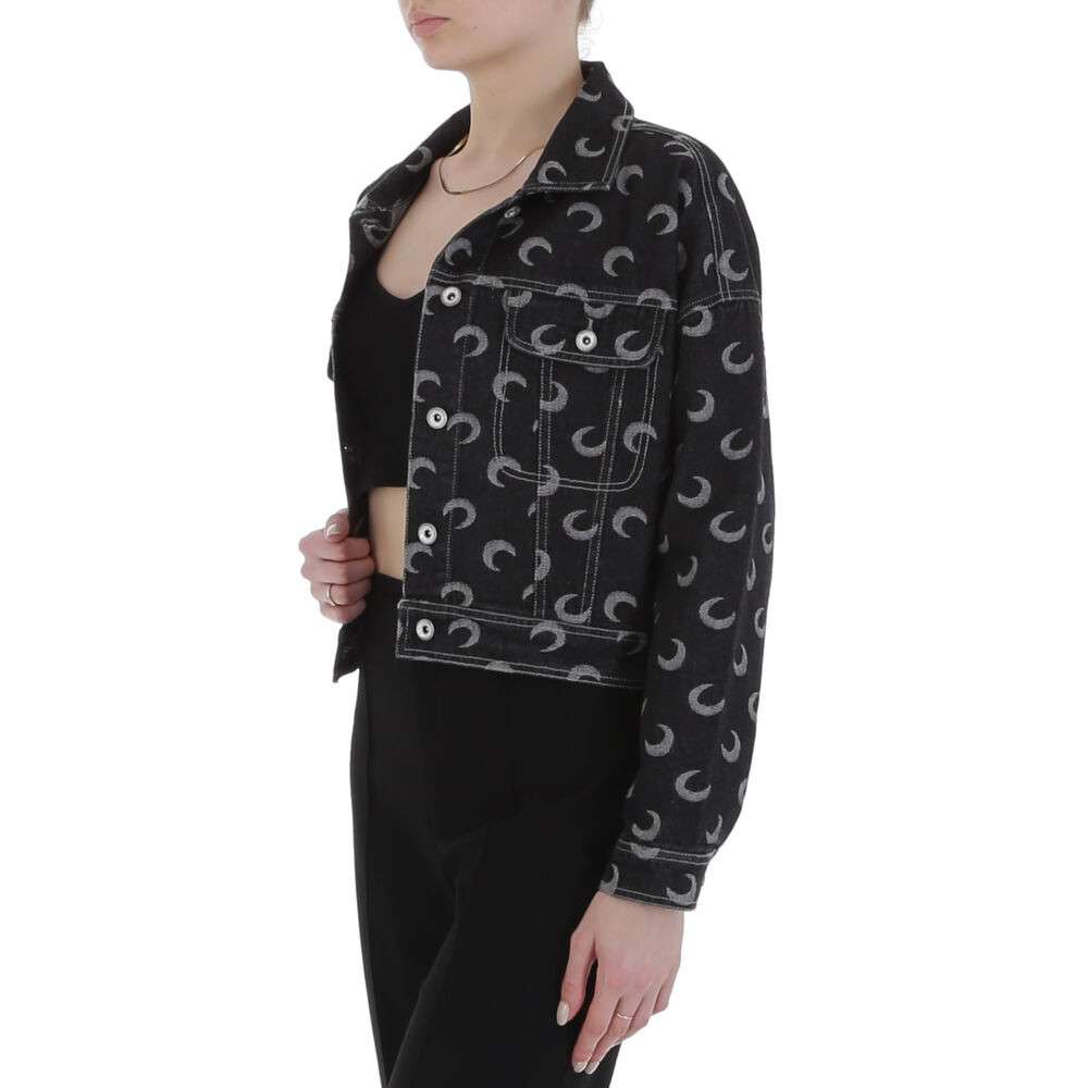 Geaca blugi alb ICY - negru dama