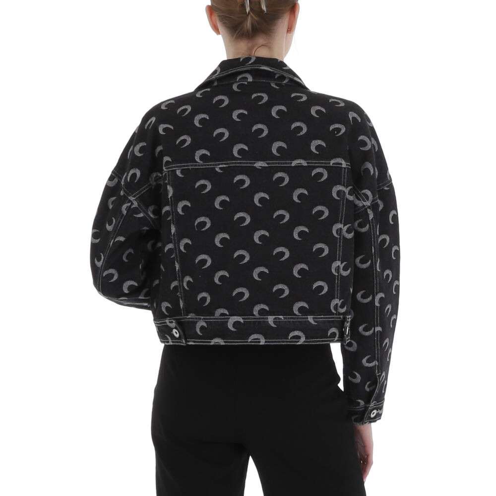 Geaca blugi alb ICY - negru dama