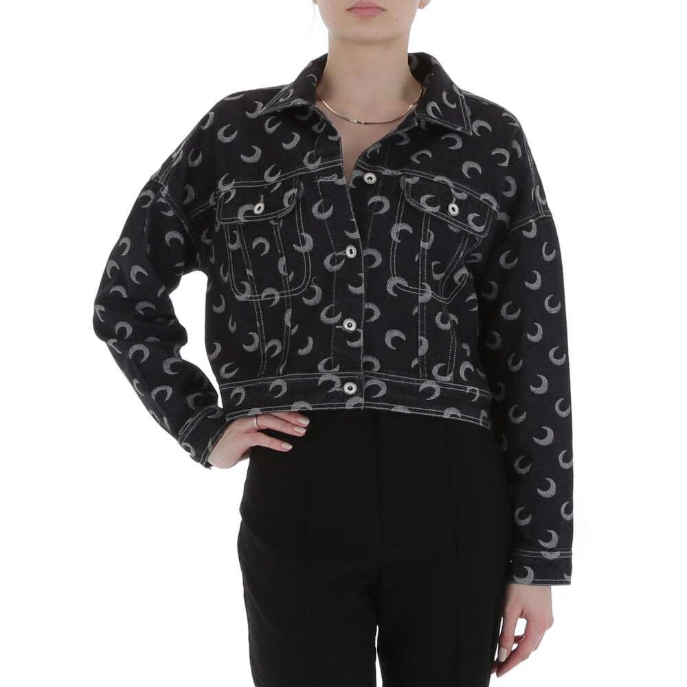 Geaca blugi alb ICY - negru dama