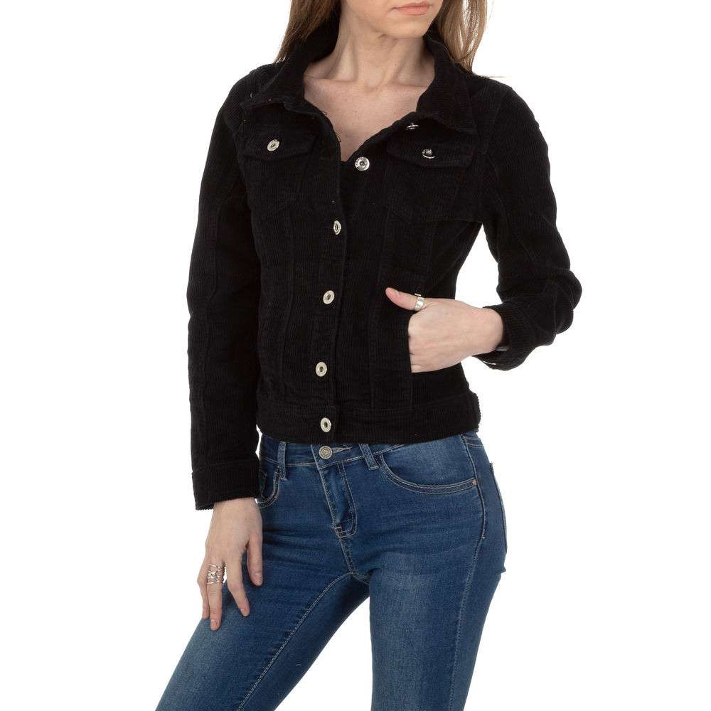 Geaca material reiat - Daysie negru dama