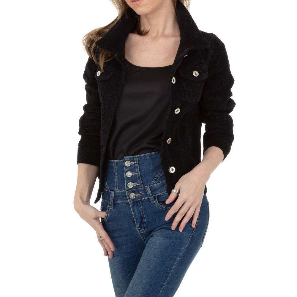 Geaca material reiat - Daysie negru dama
