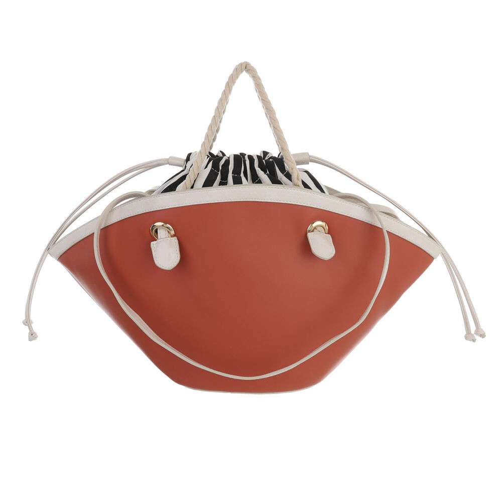 Geanta casual shopper - brickred dama