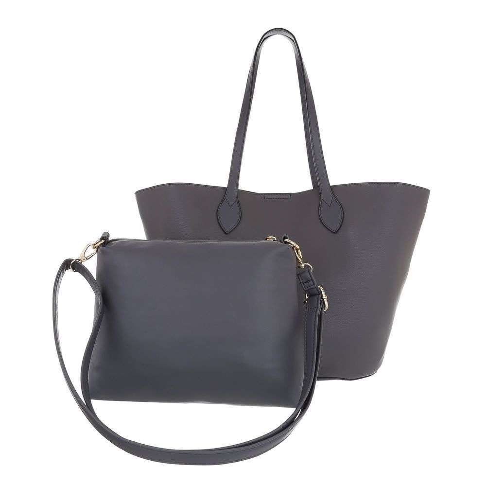 Geanta casual shopper - gri dama