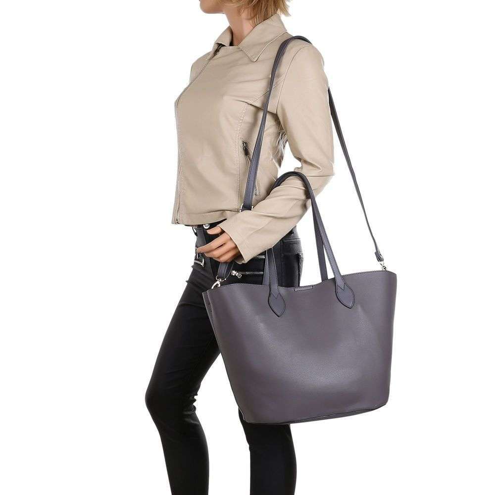 Geanta casual shopper - gri dama