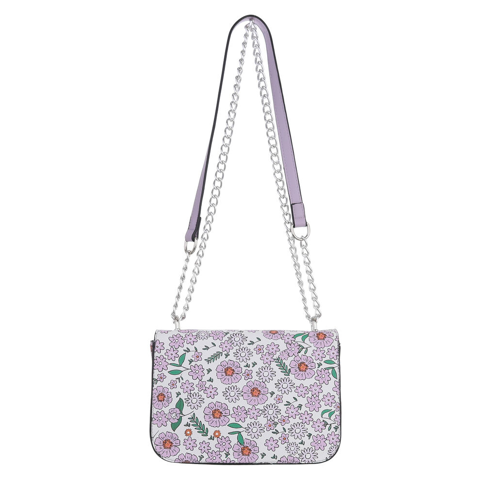 Geanta imprimeu floral de umar - liliac dama