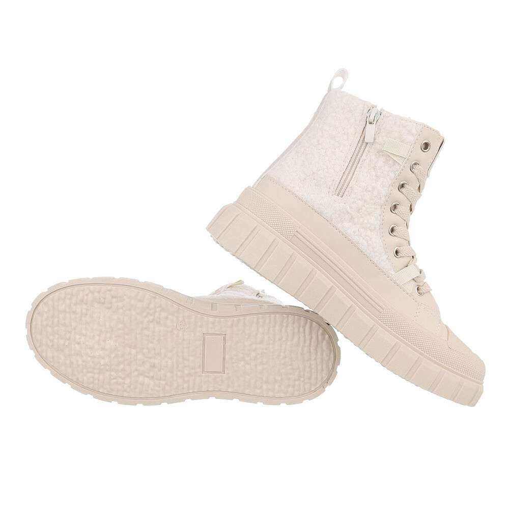 SchnA?rstiefeletten - bej dama
