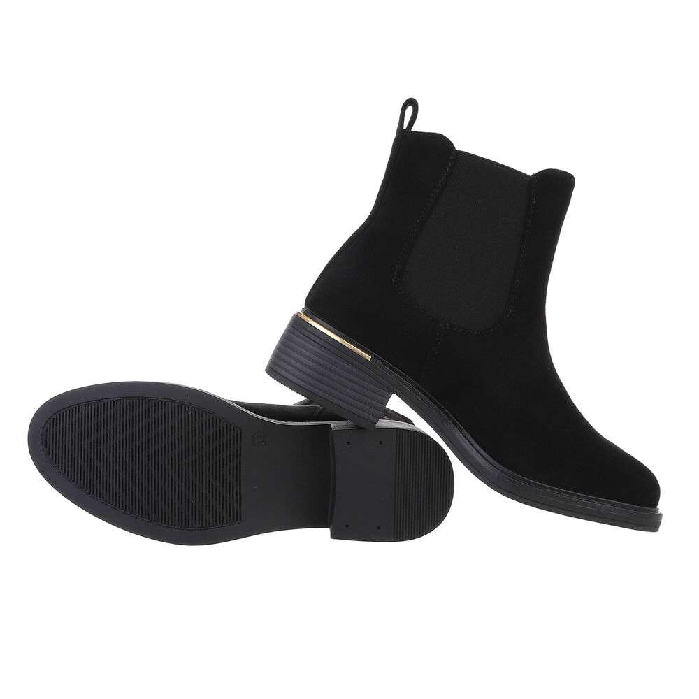 Ghete casual Chelsea - blacksuede dama