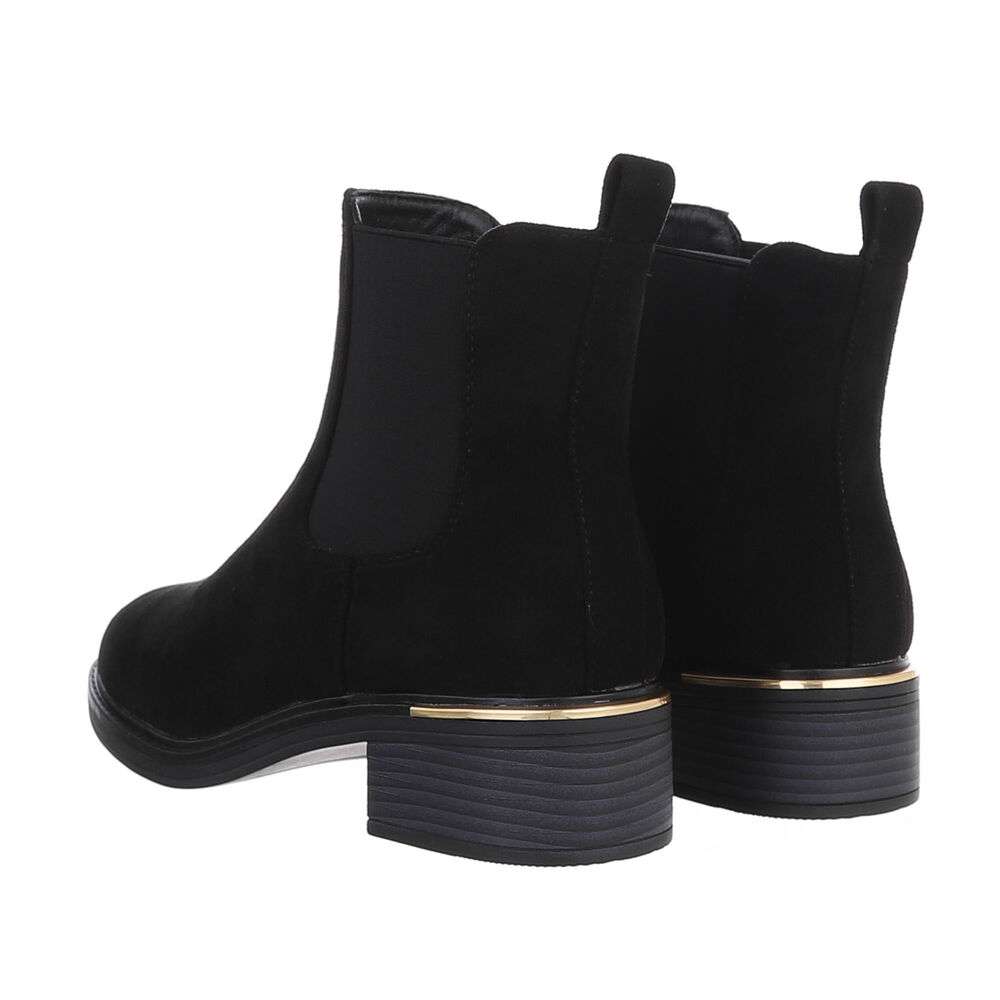 Ghete casual Chelsea - blacksuede dama