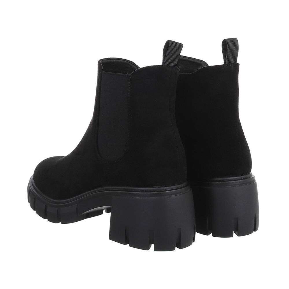 Ghete casual Chelsea - blacksuede dama