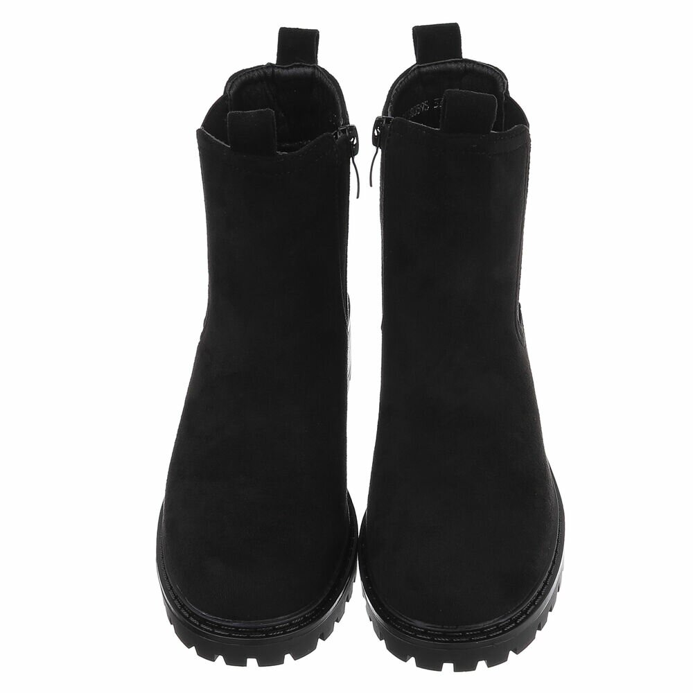 Ghete casual Chelsea - blacksuede dama