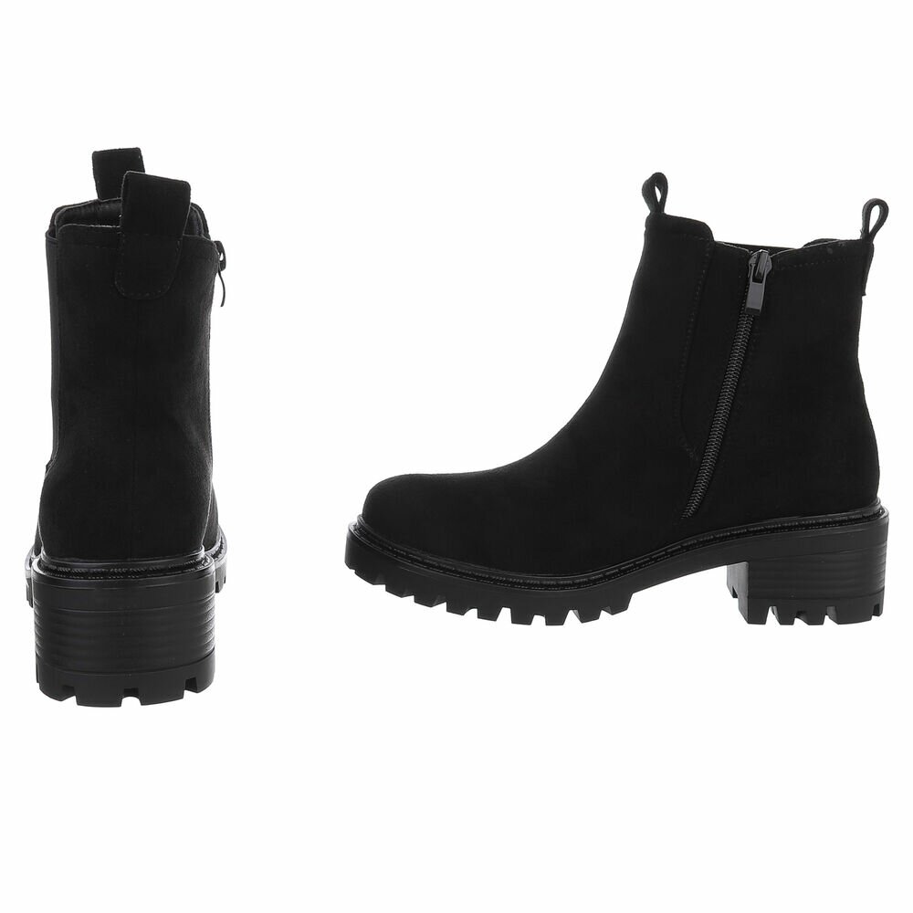 Ghete casual Chelsea - blacksuede dama
