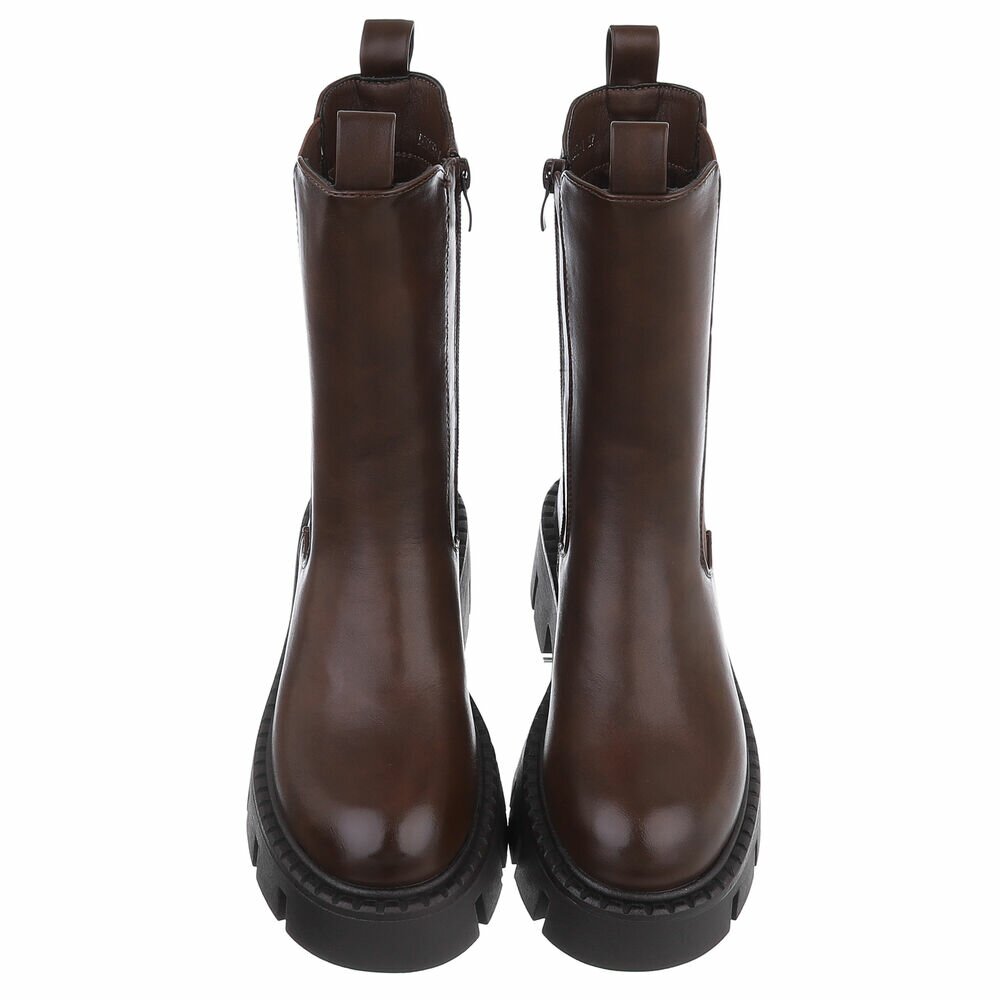 Ghete casual Chelsea - brownpu dama