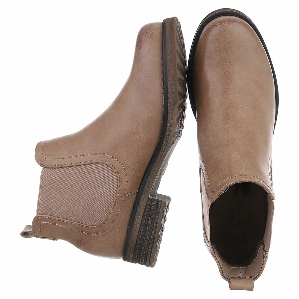Ghete casual Chelsea - kaki dama