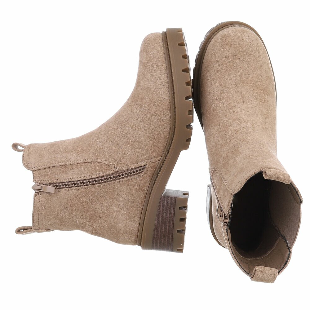 Ghete casual Chelsea - khakisuede dama