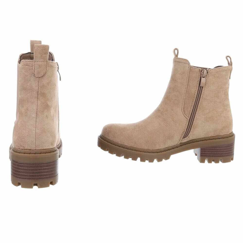 Ghete casual Chelsea - khakisuede dama