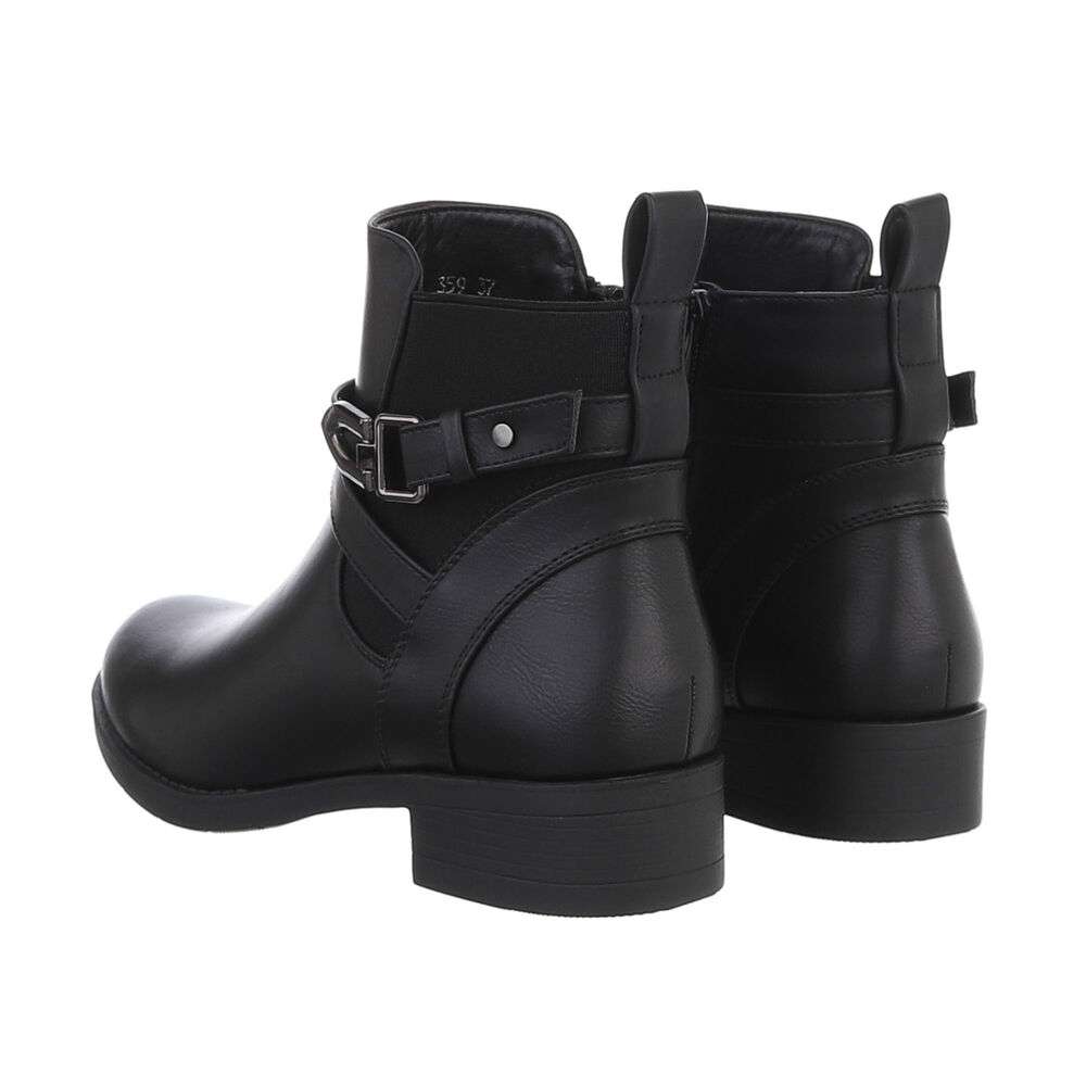 Cizme clasice fara toc - negru dama
