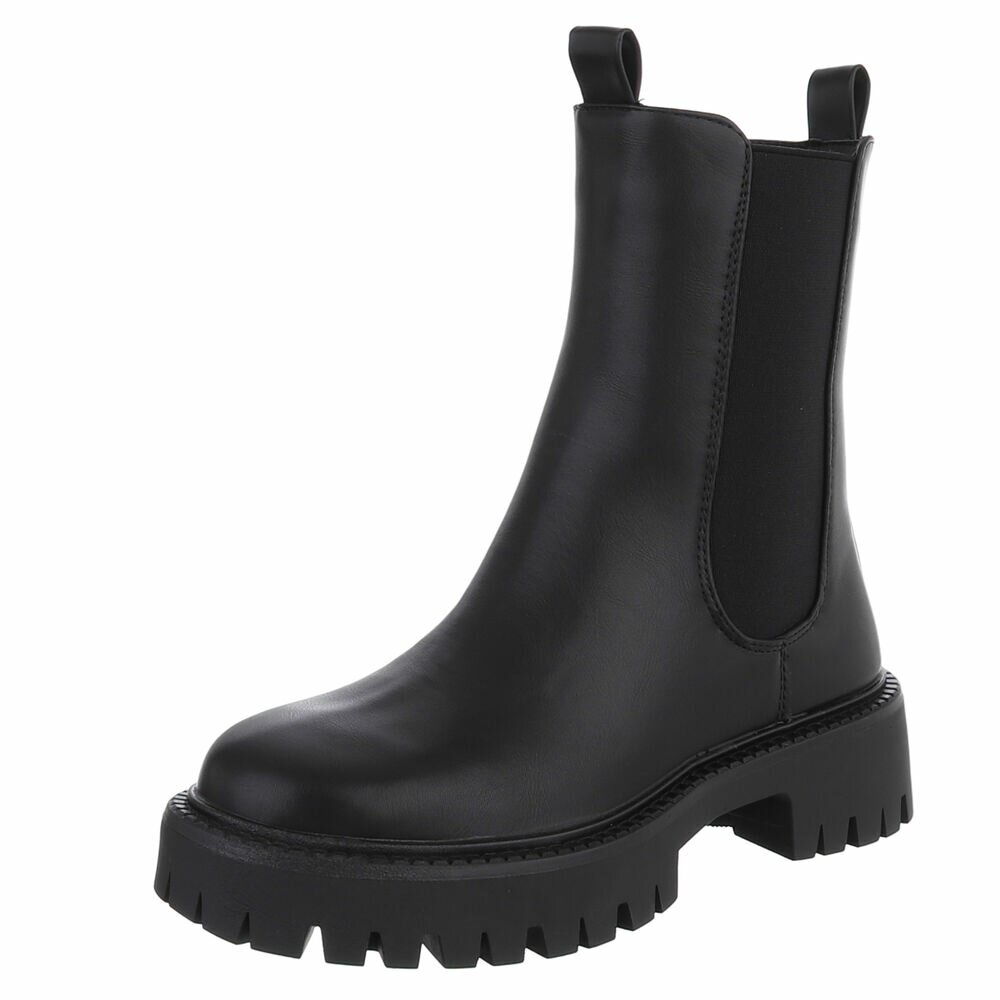 Ghete casual Chelsea - negru dama