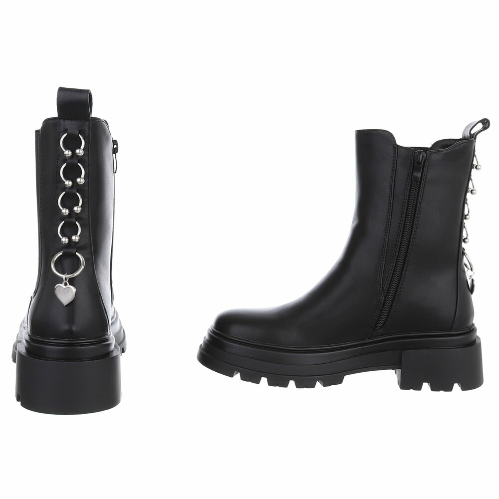 Ghete casual Chelsea - negru dama