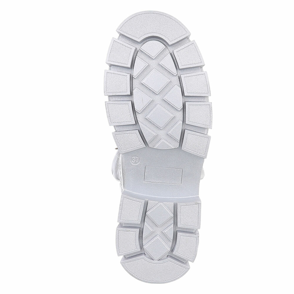 Ghete fashion imblanite - argintiu dama