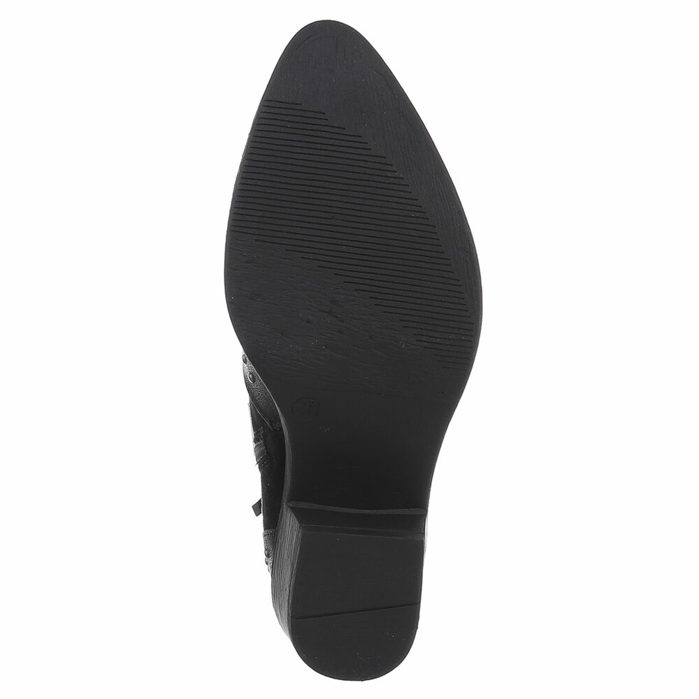 Ciocate western cu toc gros - negru dama