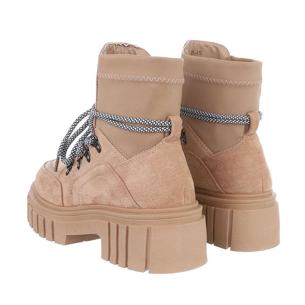 SchnA?rstiefeletten - kaki dama