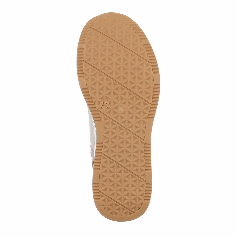 Sneakers inalti cu blanita - kaki dama