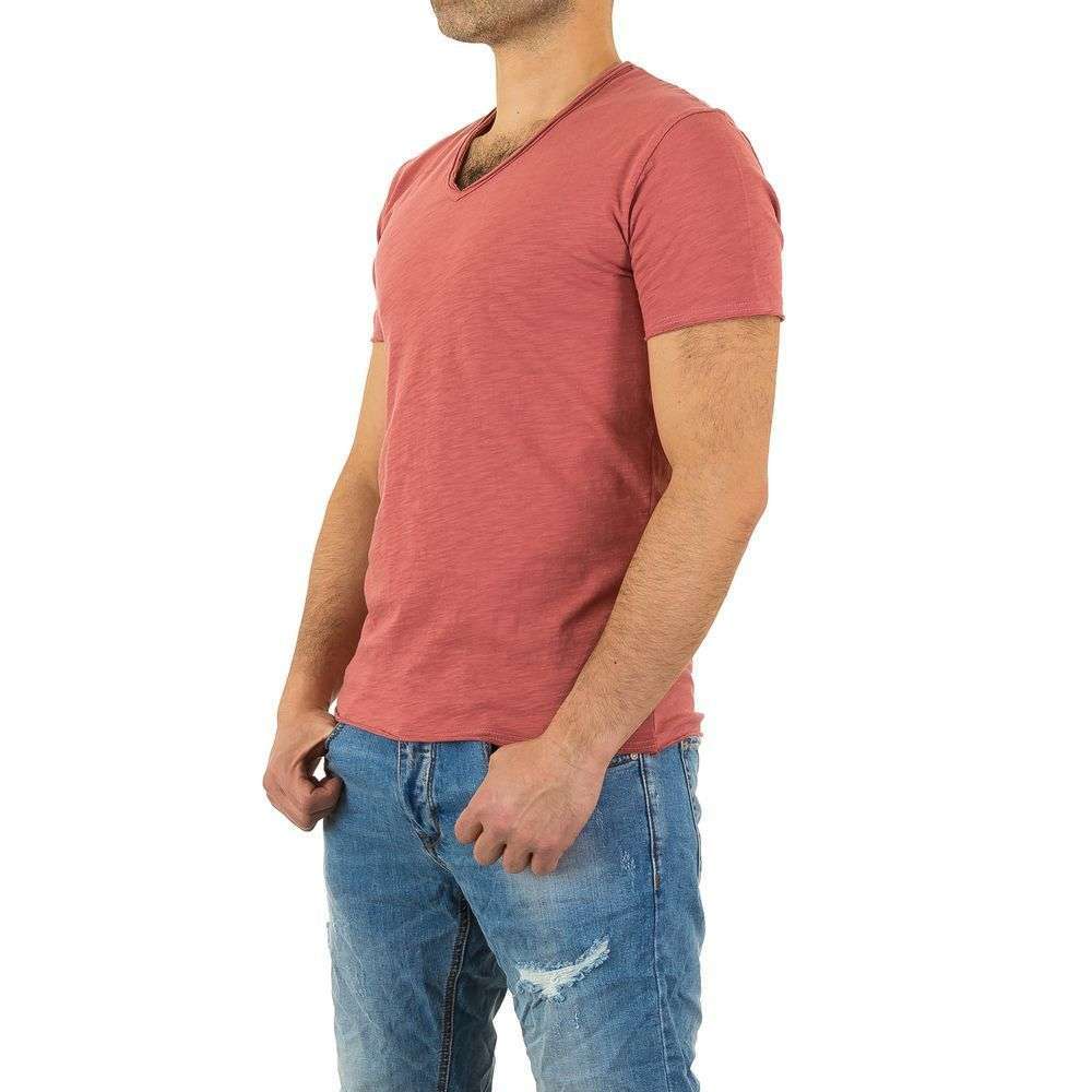 Tricou slim fit - rosu barbati