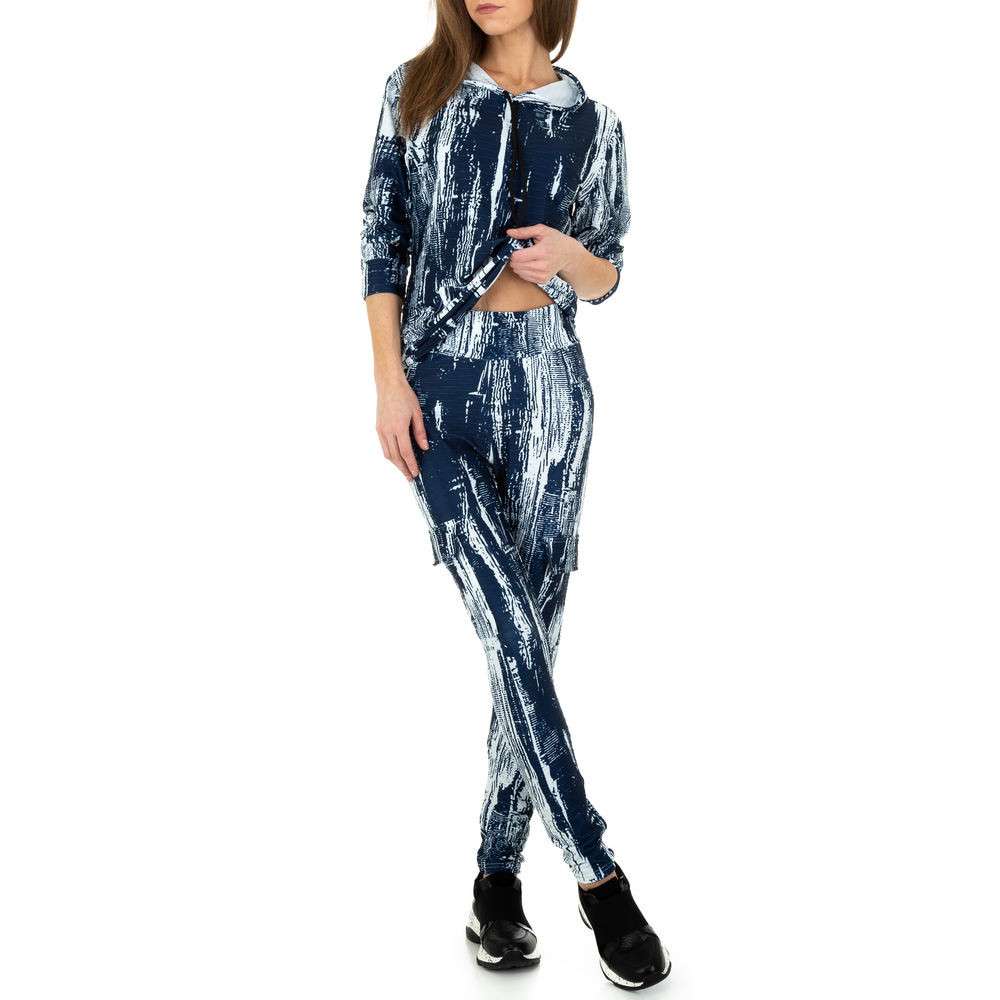 Trening cu imprimeu - Holala Fashion albastru dama